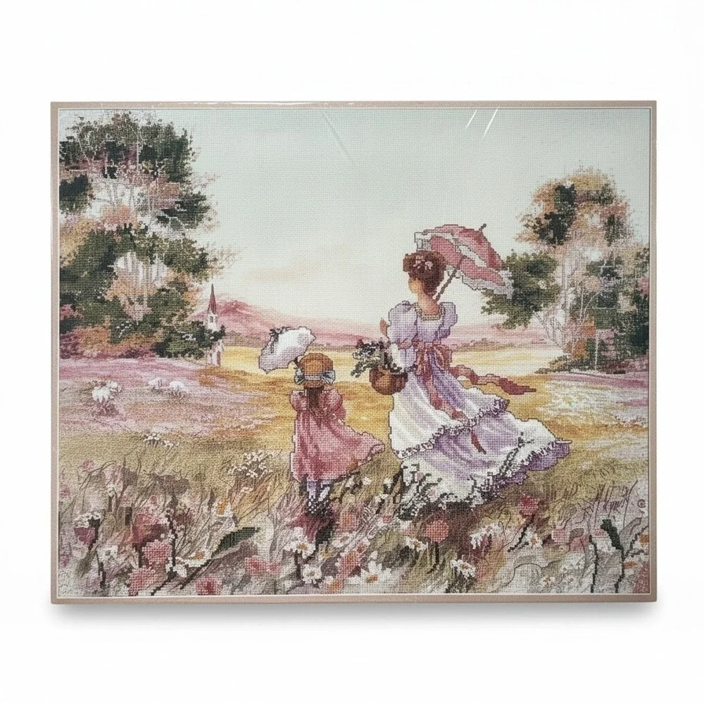 Candamar Something Special Spring Meadow Scene Cross Stitch Kit 50657 1992 Wyatt